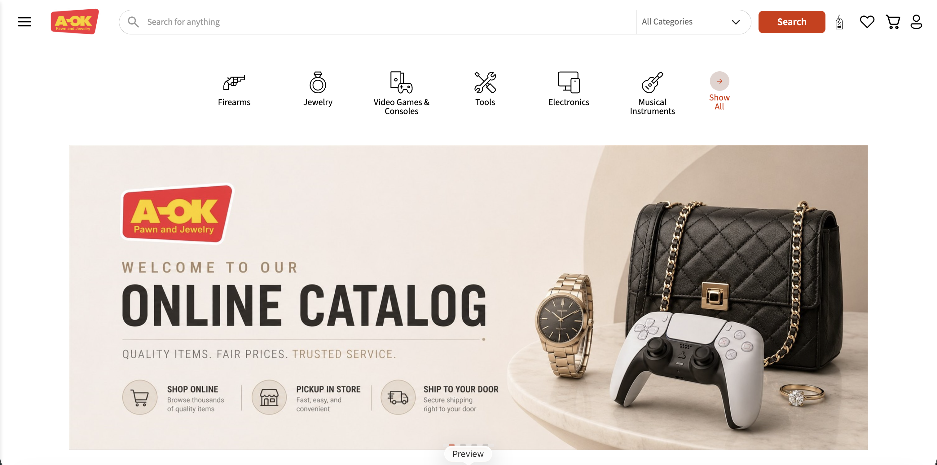 A-OK company-branded website example